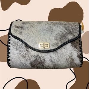Cowhide crossbody bag